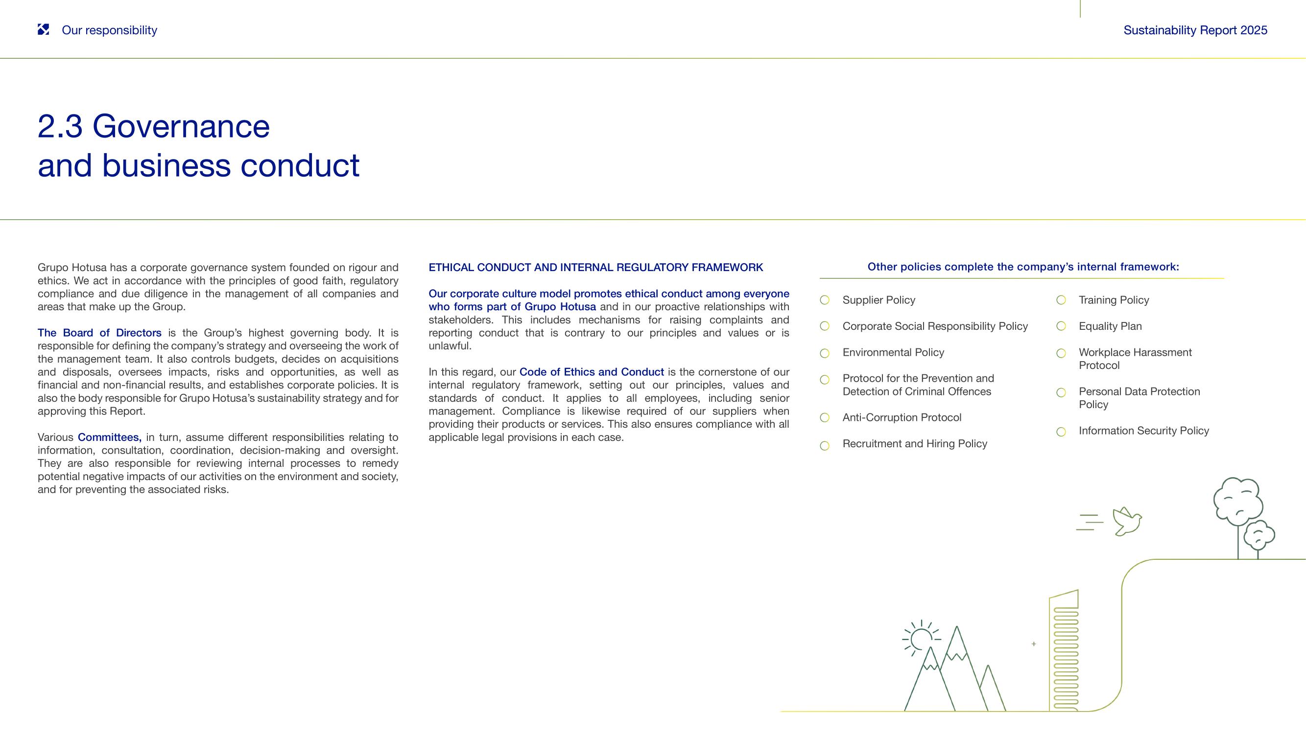 2.3 Governance and business conduct (I).