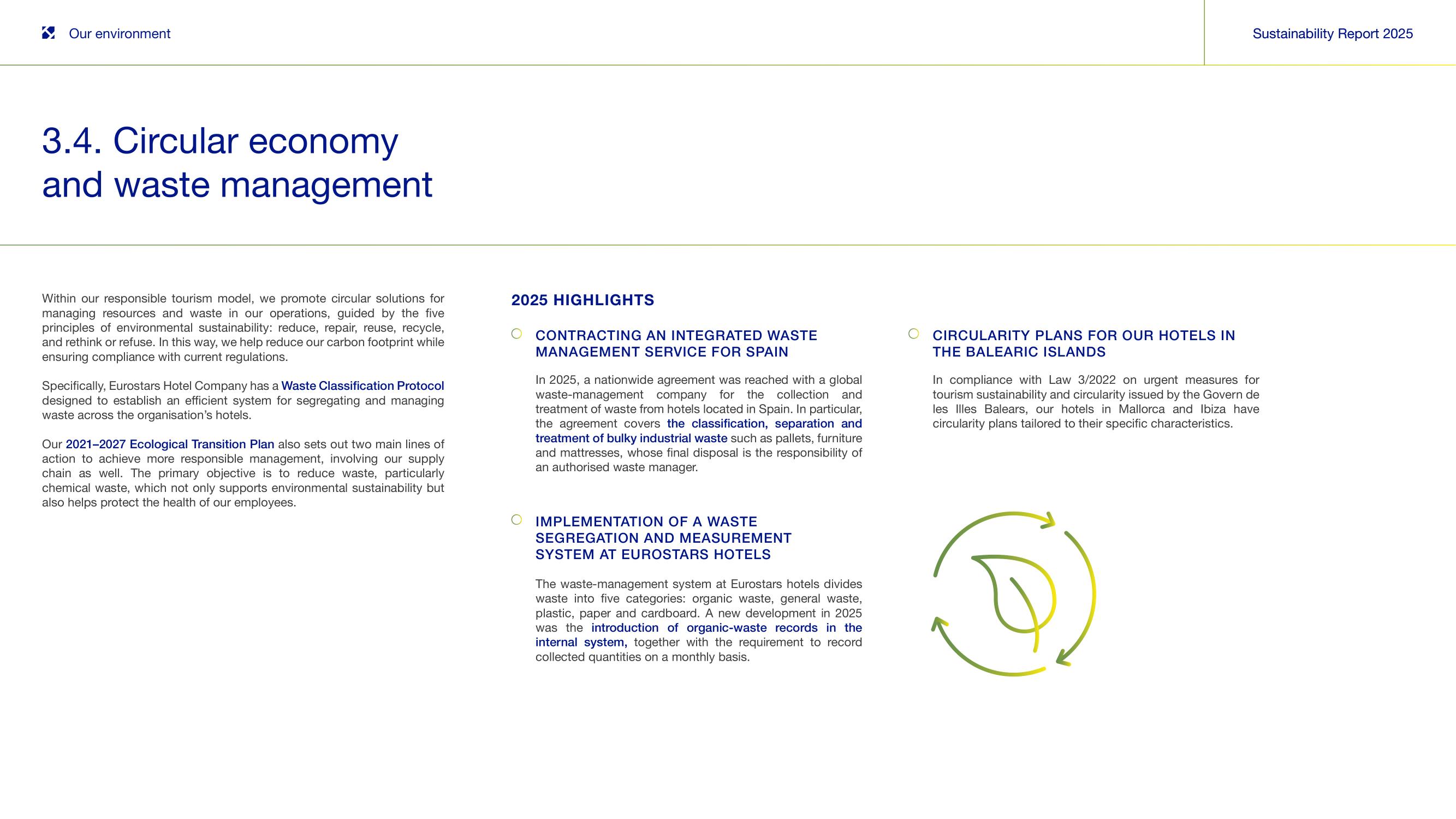 3.4 Circular economy and waste management (I).
