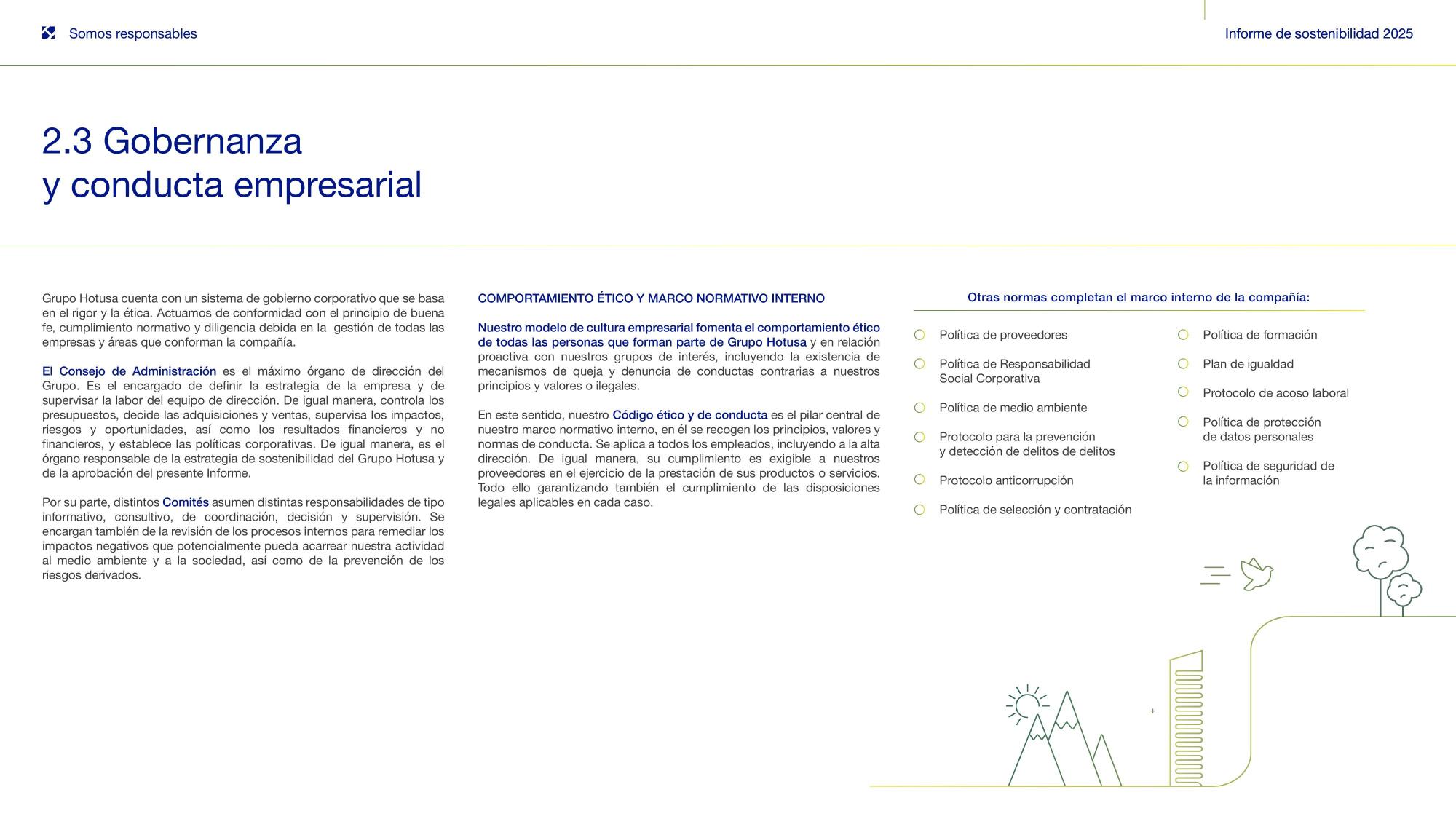 2.3 Gobernanza y conducta empresarial (I).