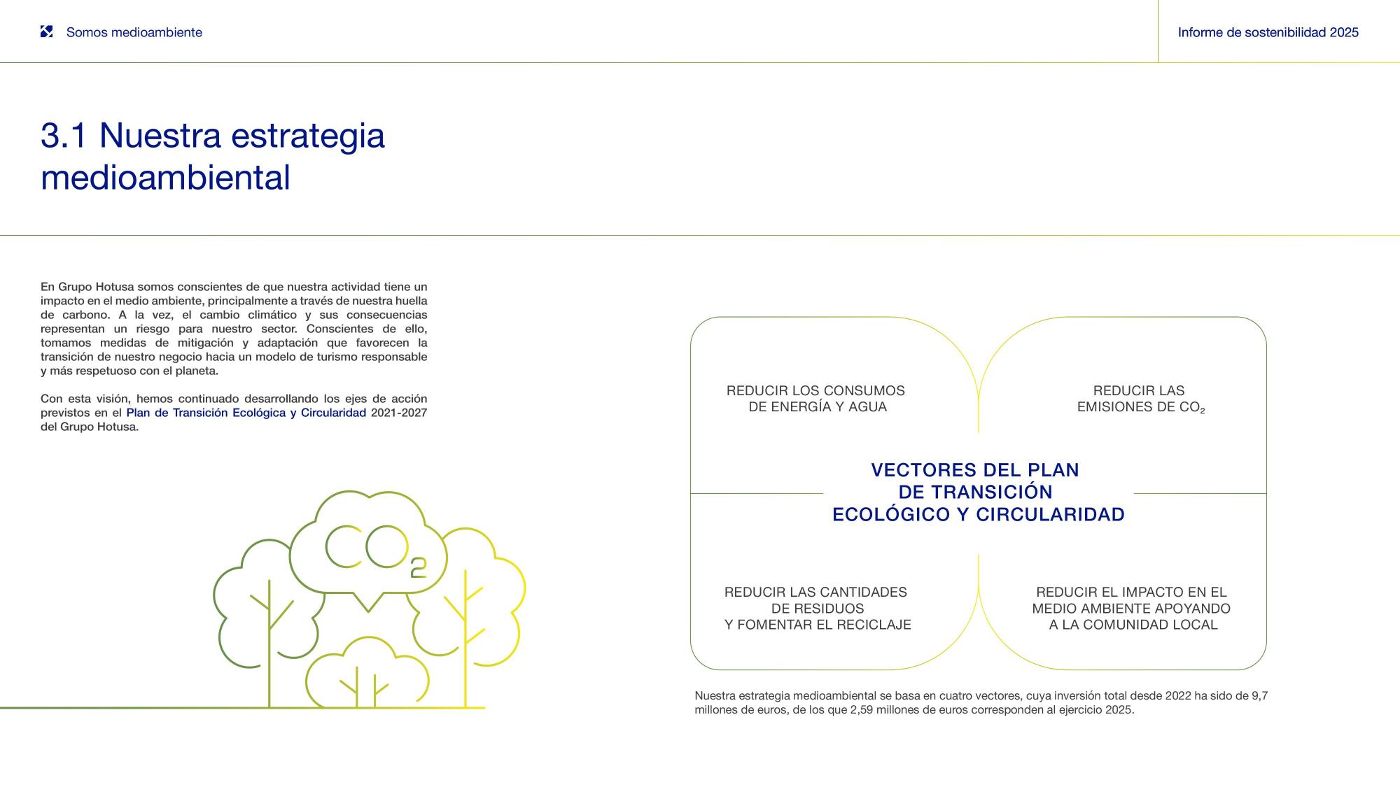 3.1 Nuestra estrategia medioambiental (I).