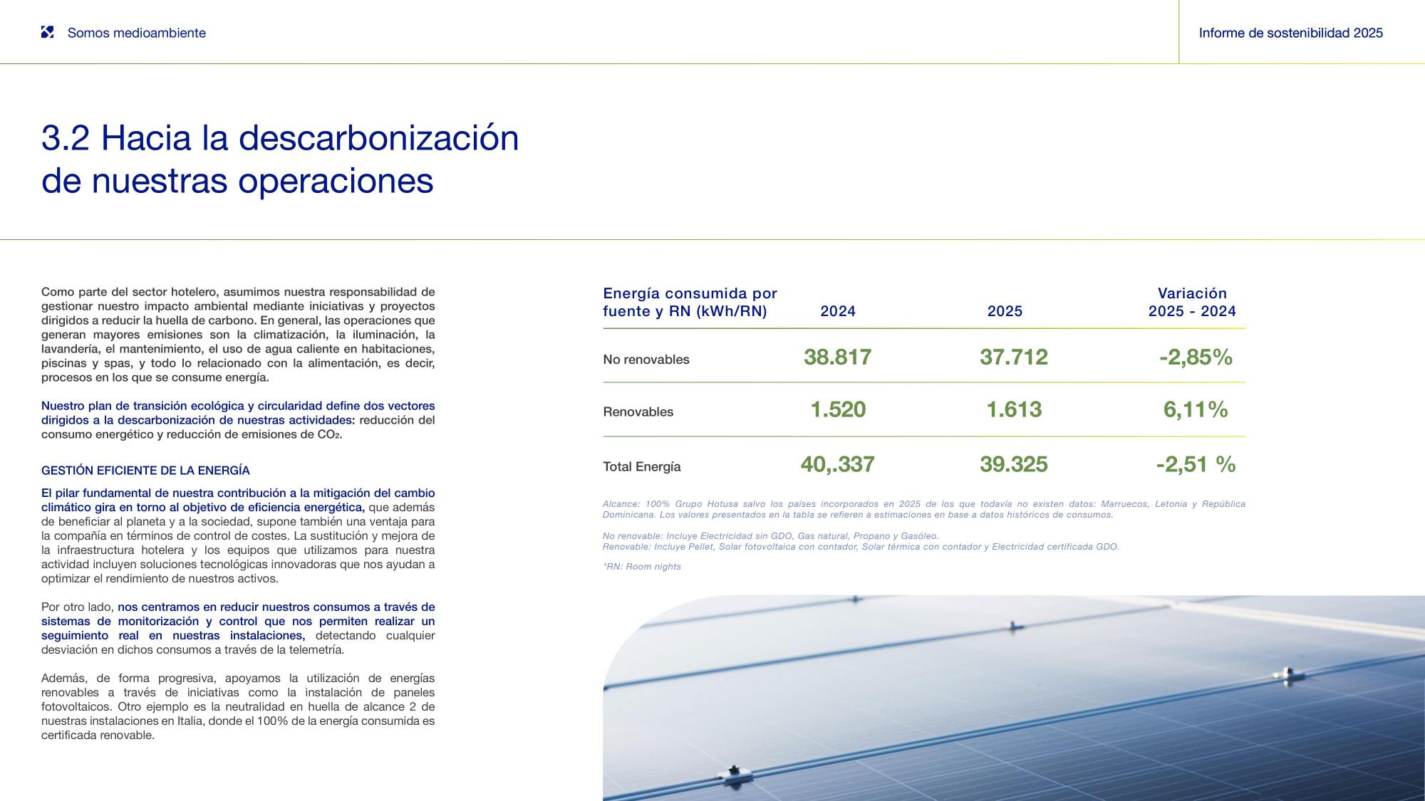 3.2 Hacia la descarbonización de nuestras operaciones — energía.