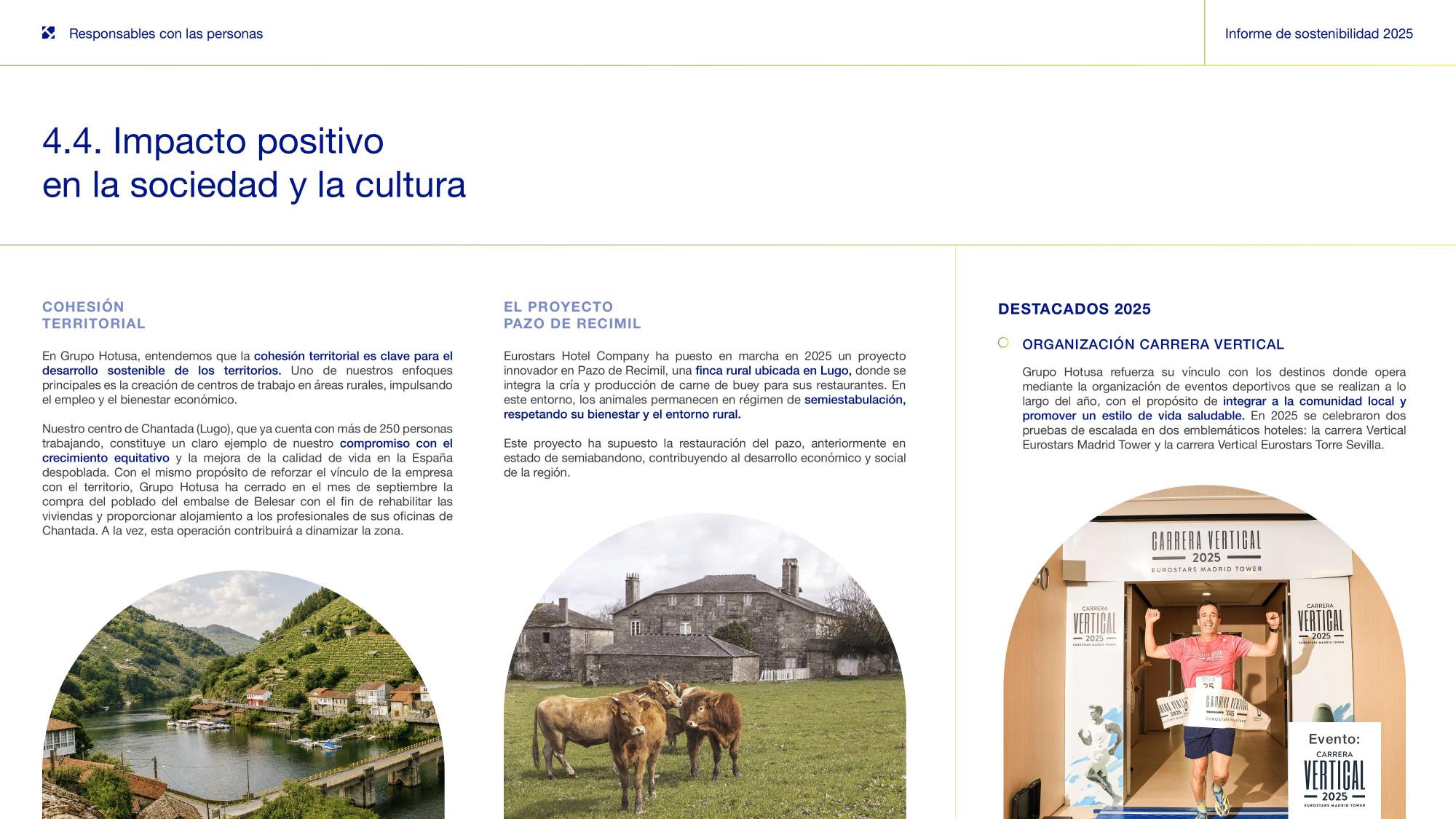 4.4 Impacto positivo — Cohesión territorial.